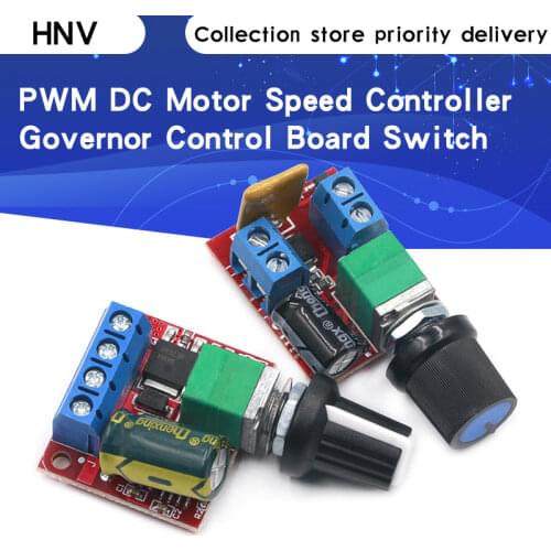 Mini DC-DC 4.5V-35V 5A 90W PWM DC Motor Speed Controller Module Speed Regulator Control Adjust Board Switch 12V 24V PN35