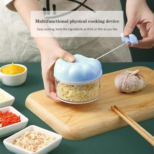 Multifunctional Garlic Press Manual Masher Meat Grinder Food Chopper Sturdy Durable Fruit Vegetable Chili Crusher Kitchen Tools