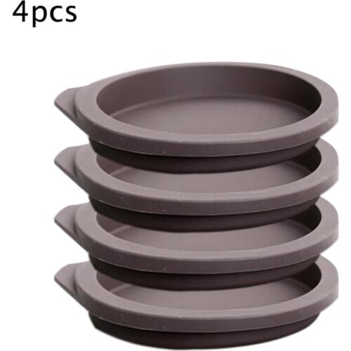 Cake Pan Set 6 Inch Round Cake Baking Pan Silicone Cake Mold for Large Version Cake Vegetable Pancake Pie Cake 4PCS/Set