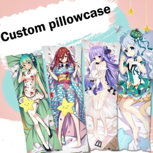 Waifu Manga 50x150cm Customize Pillowcase Double Sided Anime Pillow Case Dakimakura Otaku Hugging Decorative Body Pillow Cover