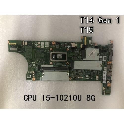 Original laptop Lenovo Thinkpad T14 Gen 1/ T15 Motherboard With CPU I5-10210U 8G 5B20Z47951 5B20Z47953