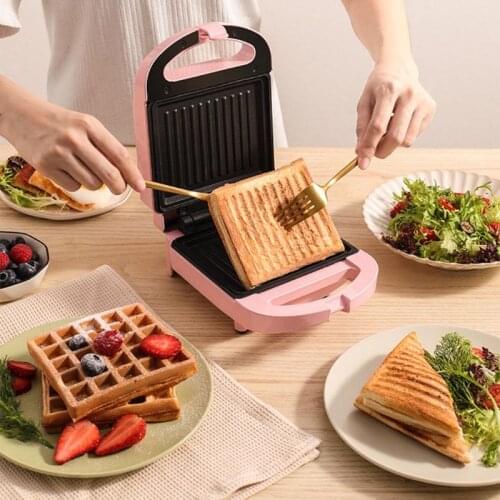 Portable Electric Dual Waffles Sandwich Maker Non Stick Toast Breakfast Machine 95AC