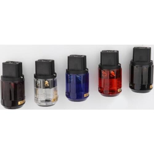 Preffair High Quality Power Plug Power Connector Gold Plated 20A C19 IEC Female Plug HIFI Power Cable DIY Plug