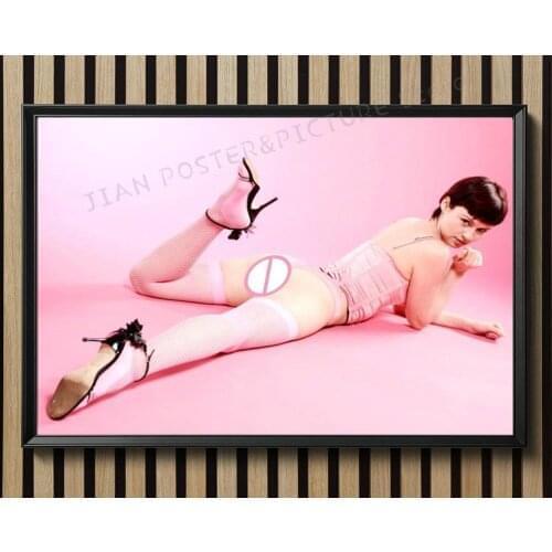 R0206 Sexy Hot Girl Butt Stocking Wall Sticker Silk Poster Art Home Decoration