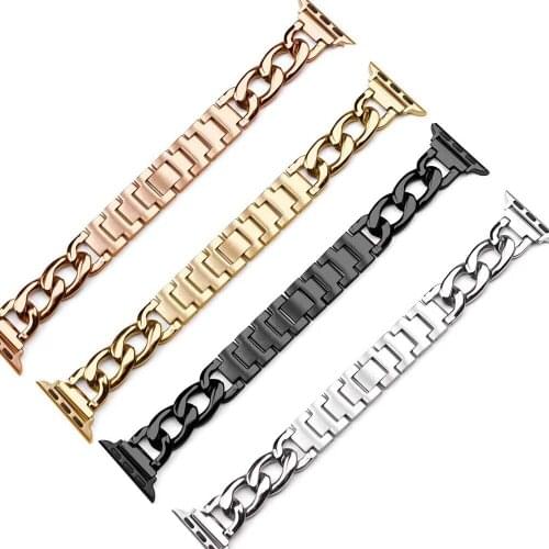 Stainless steel strap For Apple watch band SE 44mm 40mm link bracelet sereis 6 5 4 3 2 1 belt for iwatch band 42mm 38mm