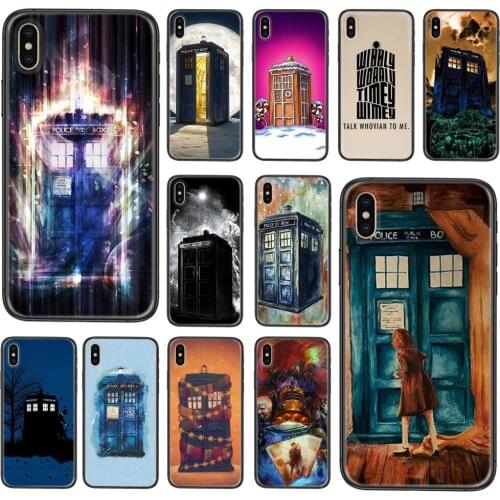 Tardis Box Doctor Who Tv Cute Cheapest Black Funda Pretty Etui Luxury Bumper For Samsung Galaxy S20 Fe S30 Ultra S21 S20 S10 S9