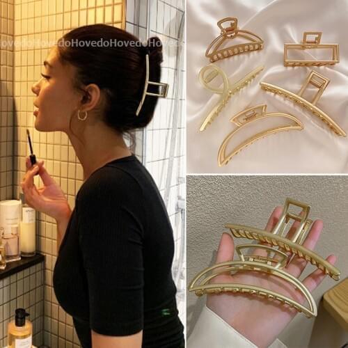 Fashion Woman Metal Hair Claws Hair Accessories Chic Barrettes Hairclips Hairpins Hairgrip Headwear Girls Ornaments Crab Clip