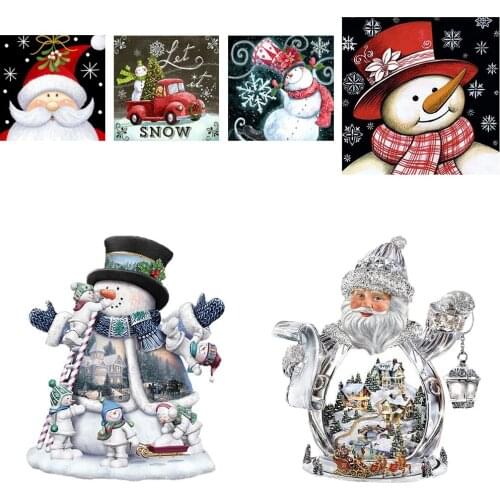 Full Round Drill 5D DIY Diamond Painting "Cartoon snowman" 3D Diamond Embroidery Cross Stitch Christmas Home Decoration