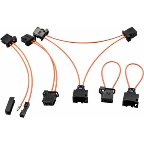 Automotive plastic optical fiber jumper loop ring sound detection test ring male loop