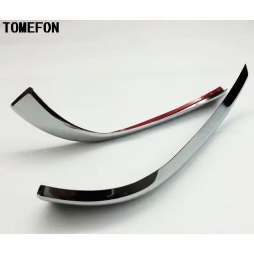 TOMEFON For Toyota Hilux Revo 2015 2016 2017 ABS Chrome Exterior Styling Side Mirror Rearview Rear View Mirrors Cover Trim 2Pcs
