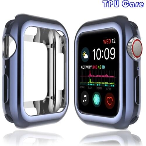 Cover for Apple Watch case 44mm 40mm iwatch 38mm 42mm Accessories soft Shell TPU bumper protector apple watch 5 4 3 6 Se