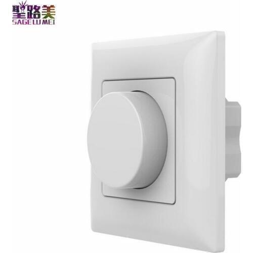 KS Led Triac Dimmer High Voltage 100-240V Input 240W AC Triac Rotary Panel Dimmer 2.4G RF Dimmer For single color led light