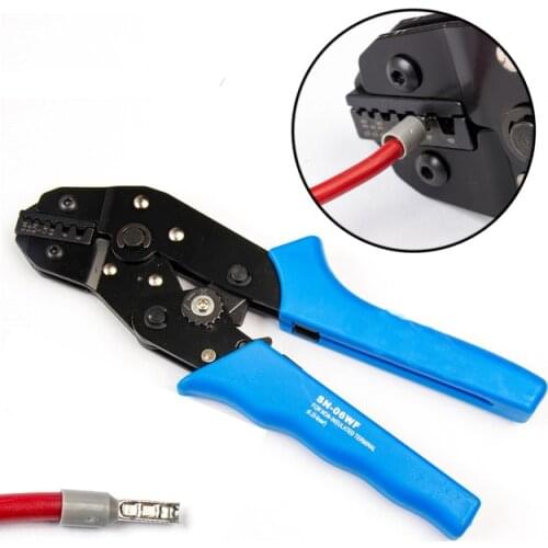 SN-06WF 0.25-6mm2 Multi Crimping Pliers Crimper Press Hand Tool 22-10AWG for End-sleeve Cable Clamp Locking Terminals