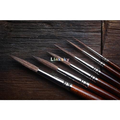 Escoda Versatil 1549 Series,Artist Watercolor and Acrylic Paint Brush, Short Handle, Rigger, unique blend of synthetic fibers