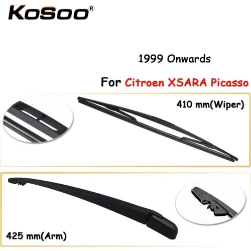 KOSOO Auto Rear Car Wiper Blade For Citroen Xsara Picasso,410mm 1999- Rear Window Windshield Wiper Blades Arm,Car Accessories