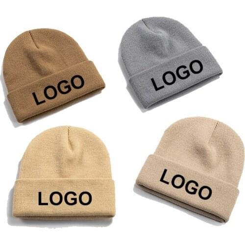 Factory Wholesale! Free Shipping! Custom Beanies Hat Jacquard Knitted Cap For Kids And Adult Custom Winter Hat Make Your Design