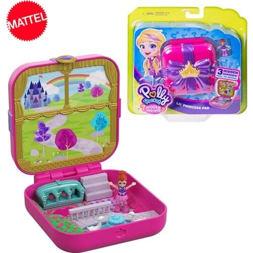 Original Hidden World Small Polly Pocket Mini Toys for girls Action Figure Dolls Reborn Toys for Children Toys for Baby Kids