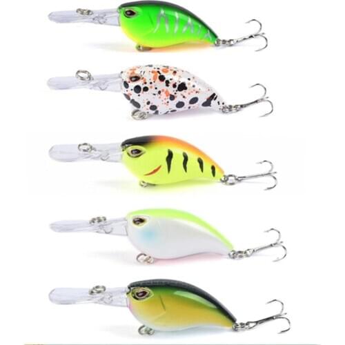 1pcs Floating Crankbait Fishing Lure 60mm 5.1g Iscas Artificial plastic Hard Bait Bass Wobblers Pesca Carp Pike Fishing Tackle