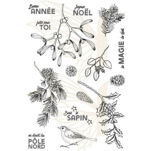 Pine branches clear Stamp Transparent seal for DIY scrapbooking/Card Making c582