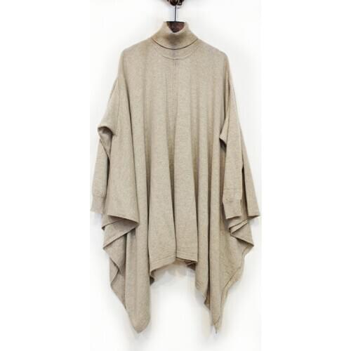 Pullover cashmere sweater knitted blanket poncho Pure cashmere irregular shawl jacket pure cashmere cape sweater