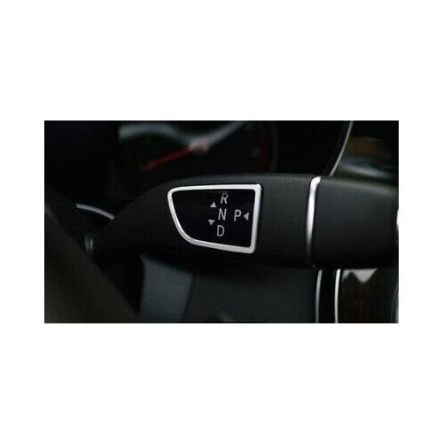 Alloy Interior Shift Lever + Wiper Cover Trim 2pcs For Benz GLA X156 2014 - 2018