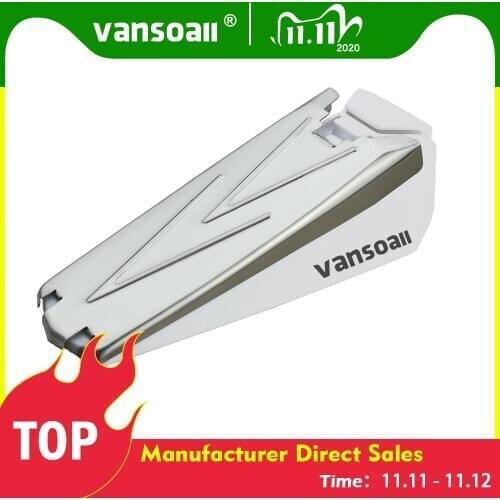 VANSOALL Personal Wedge Door Stop Security Alarm with 120 dB Siren Works On All Floor Types and Carpet Heavy Duty Door Jam