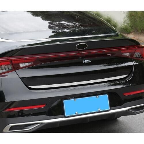 Car Styling 1PCS Stainless Steel Rear Trunk Tailgate Decoration Cover Trim for Kia Optima K5 2020 2021 Accessories