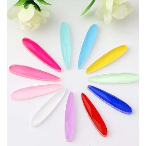 6x30mm 30pcs/pack DR shape flatback Jelly color glass loose rhinestones,Mobile phone decoration/diy accessory