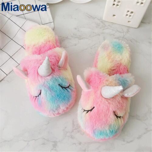 Ice cream Rainbow Unicorn Open-toed slippers Pocket Coin bag Colorful Plush Toy soft animal stuffed Kawaii gifts for children