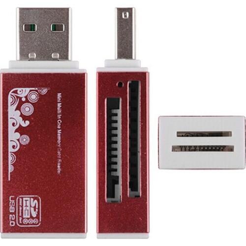 USB 2.0 All in 1 Multi Memory Card Reader for Micro SD SDHC TF M2 MMC MS MS Pro