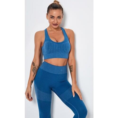 Ladies Yoga Clothes Seamless Gym Peach Hip Lifting Yoga Pants Two-Piece Outdoor Sports Yoga Bra Set Women Running Tracksuit