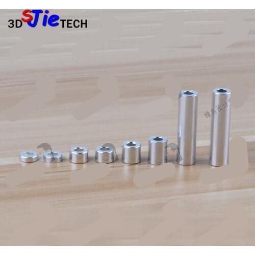 20pcs CNC 3D printer openbuilds aluminum spacers ID 5.1mm OD 10mm high quality for 3D printer