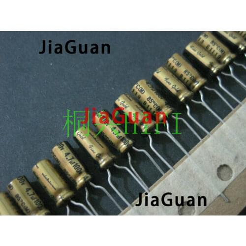 20PCS NICHICON FG 100V4.7UF 5x11MM fine gold 4.7UF 100V FineGold MUSE Audio Capacitor 4.7uf/100v