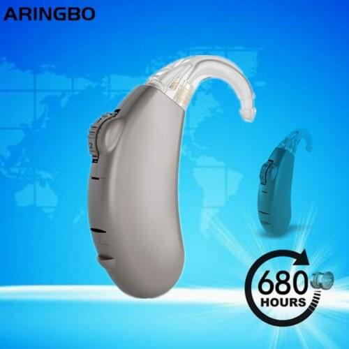 2021 High Power Digital Hearing Aids Sound Amplifier Mini BTE Air Conduction Wireless Headphones For Mild To Severe Hearing Loss