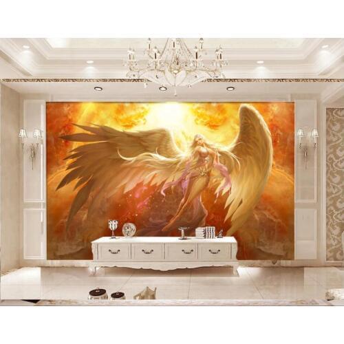 3d wallpaper custom photo Hand drawn fantasy angel wings 3d wall murals wallpaper for walls 3 d living room home decor