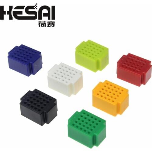 7pcs/lot ZY-25 Mini Tie-point Breadboard Solderless Prototype Test Board for arduino Diy Kit