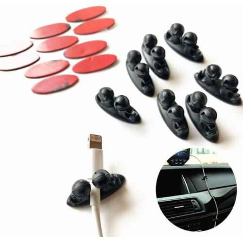 8pcs Car Wire Clip Stickers for Alfa Romeo Giulia Stelvio MiTo Giulietta Tonale ALFA 4C Disco Volante Gloria