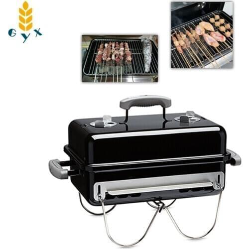 Household multifunctional portable charcoal-burning stuffy grill portable barbecue outdoor grill smokeless skewers outdoor grill