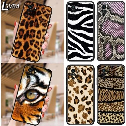 Hot Tiger Leopard for Xiaomi Redmi Note 10 10S 9 9T 9S 9Pro Max 8T 8Pro 8 7 6 5 Pro 5A 4X 4 Soft Black Phone Case