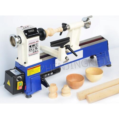 Woodworking Lathe Miniature Household Multifunction Desktop Small Bead Machine Speed Regulation lathe Polishing Machining Center