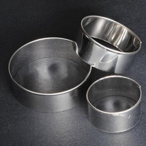 3 Pcs Cake Mold Cookie Mould Cutter Form Ring Stainless Steel Round Circle Cookie Fondant DIY Decorating Baking Accessories Tool