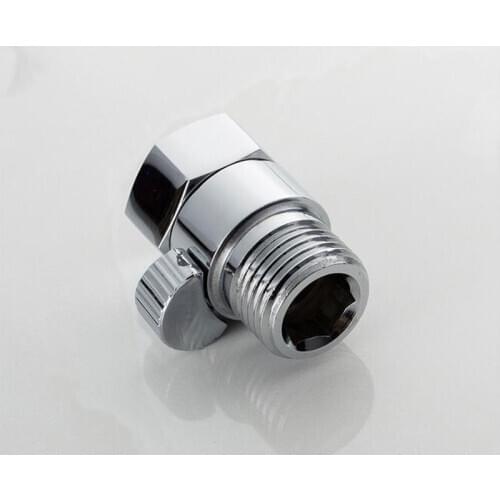 G 1/2 Copper Shower Head Shut-Off Valve Quick Open Adapter Valve Flow Regulator Stop Switch For Shower Head Hand Bidet Sprayer