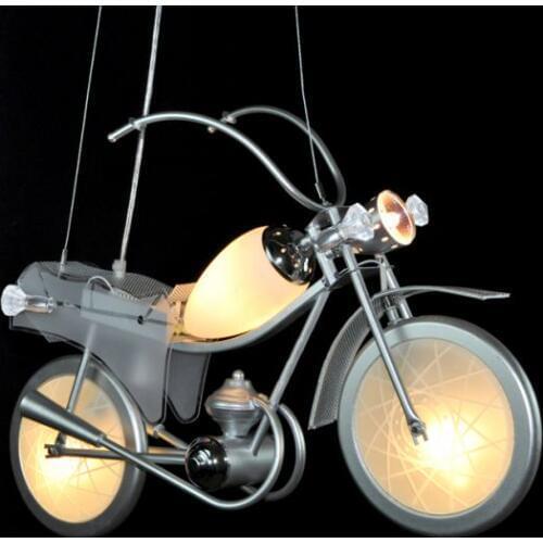 Creative lamp LED lampSpecial Edition Package motorcycle pendant light cartoon lighting children bedroom personalized ET48