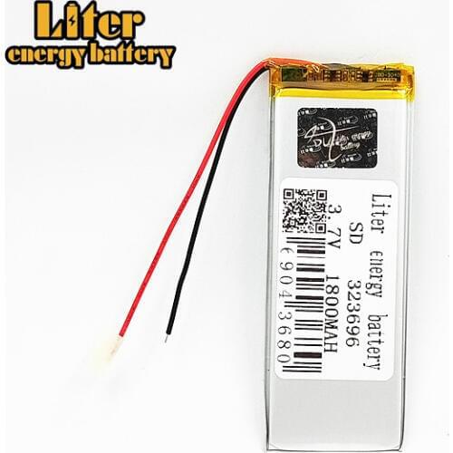 323696 3.7V 1800mAh Rechargeable Lipo Lithium Battery Replacement For MP4 mp5 dvd gps digital camera tablet PC powerbank bateria