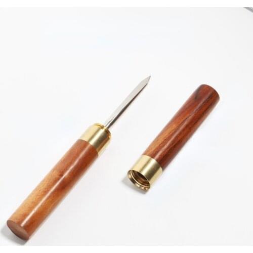 Puer Metal Tea Knife Stainless Steel Ceremony Chinese Insert Vintage Tea Knife Prying Handmade Te Verde Chino Teaware DG50CD