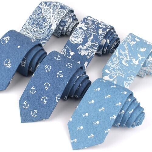 Fashion Cotton Neck Ties For Men Women Casual Floral Print Tie For Wedding Business Suits Skinny Tie Slim Men Necktie Gravatas