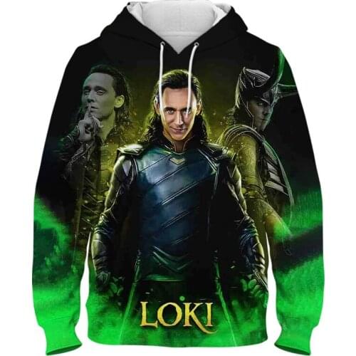 Fashion Men Women Children Cool Sweatshirts Marvel Tv Loki 3D Print Boy Girl Kids Hoodies Pullover Long Sleeve Streetwear Coat