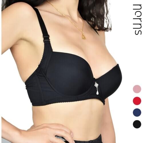 Norns Ladies thin Push Up Underwear Solid Comfortable Bras Seamless Sexy Lace Underwear Gathering Chest adjustment Breathable