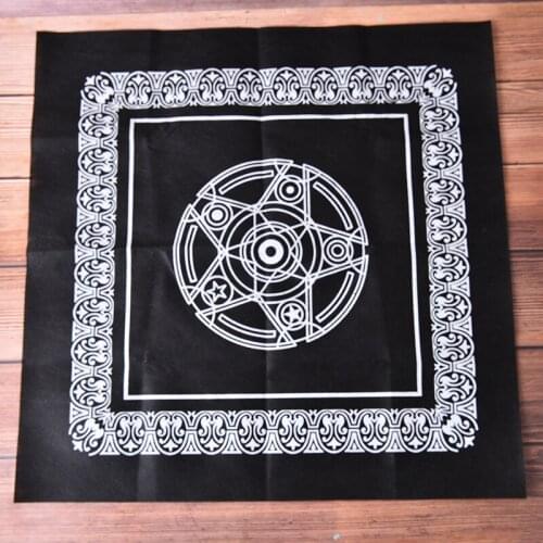 NEW 49X49cm Soft Tablecloth Square Tapestry Pentagram For Tarot Cards Playing Game Random Color 2pcs