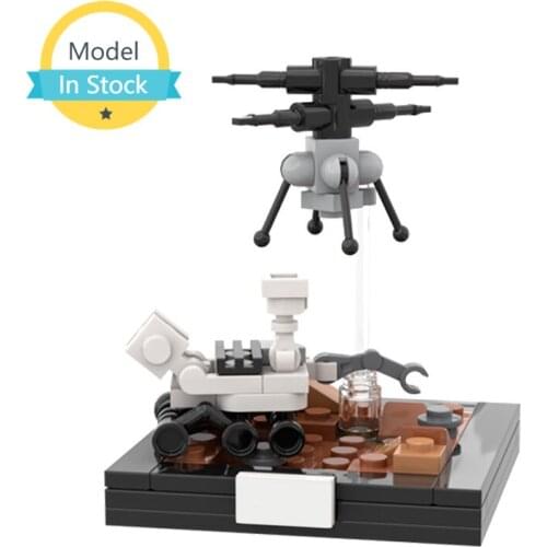 MOC New Upgrade Mars Transporter Building Block Model Assembly Construction Educational Kids Space Dream Creative Bricks Toys
